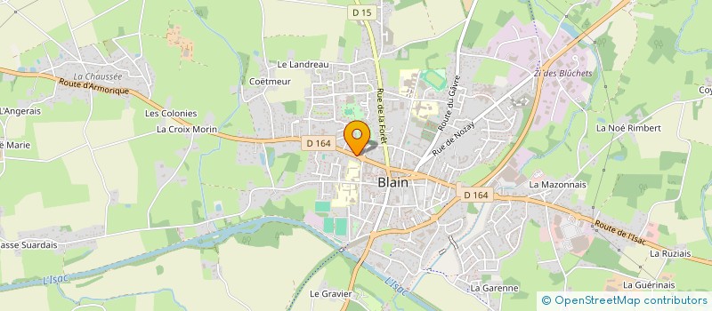 localisation de l'entreprise SCI GVL  BLAIN