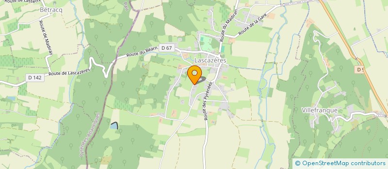 localisation de l'entreprise SCI GVMJ  LASCAZERES