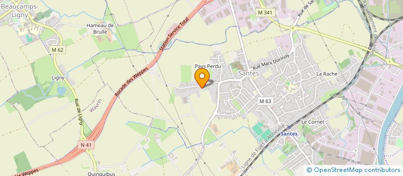 localisation de l'entreprise SCI GVML  SANTES