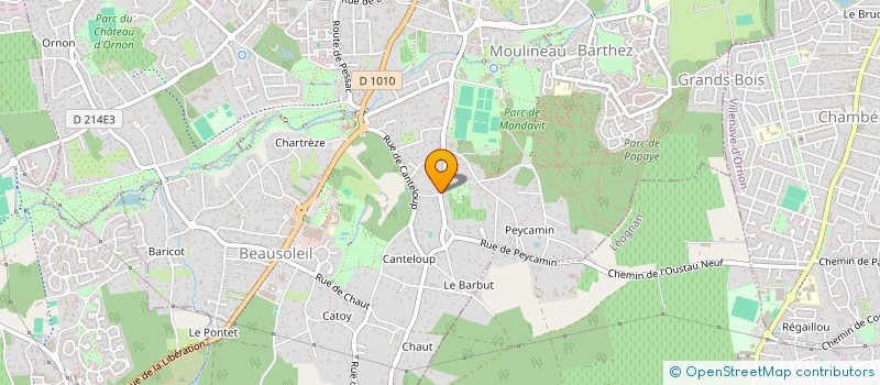 localisation de l'entreprise SCI GWADA  GRADIGNAN