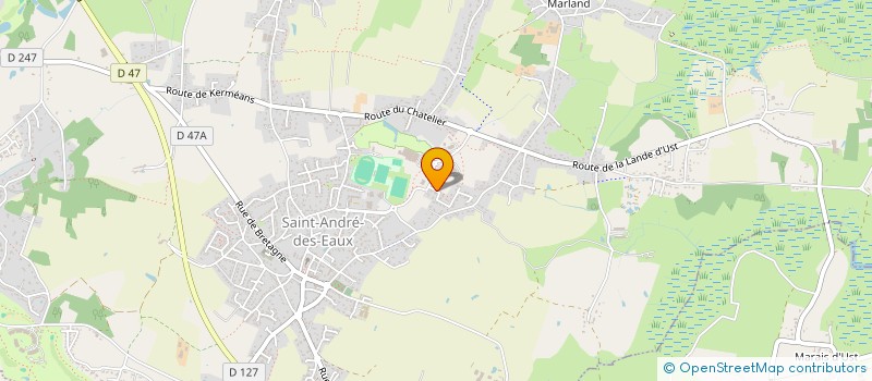 localisation de l'entreprise SCI GWADA BREIZH  SAINT-ANDRE-DES-EAUX