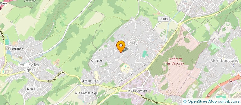 localisation de l'entreprise SCI GWADABESAC.  PIREY