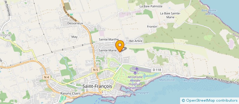 localisation de l'entreprise SCI GWADALIMAR à SAINT-FRANCOIS