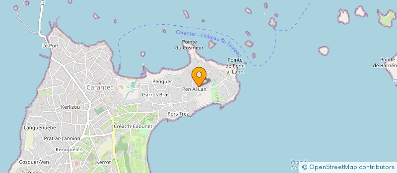localisation de l'entreprise SCI GWALARN  CARANTEC