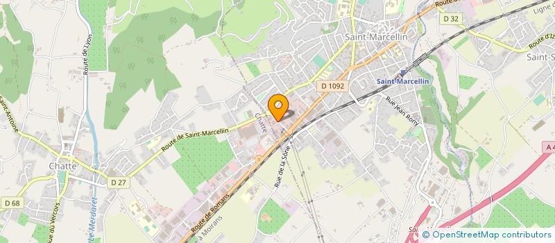 localisation de l'entreprise SCI GWANYS  SAINT-MARCELLIN