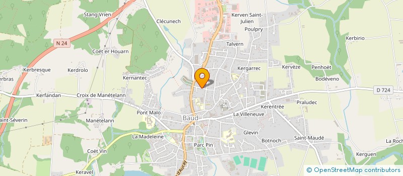 localisation de l'entreprise SCI GWAREZIN  BAUD