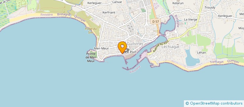 localisation de l'entreprise SCI GWELIRO  GUILVINEC