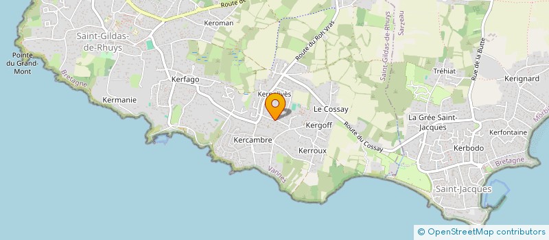 localisation de l'entreprise SCI GWELTAS  SAINT-GILDAS-DE-RHUYS