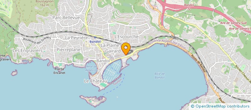 localisation de l'entreprise SCI GWENAEL à BANDOL