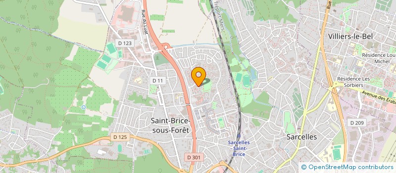 localisation de l'entreprise SCI GWENAELLE à SAINT-BRICE-SOUS-FORET