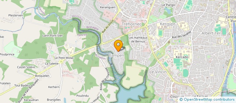 localisation de l'entreprise SCI GWENED à VANNES