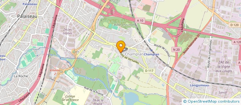 localisation de l'entreprise SCI GWENEGAN  CHAMPLAN