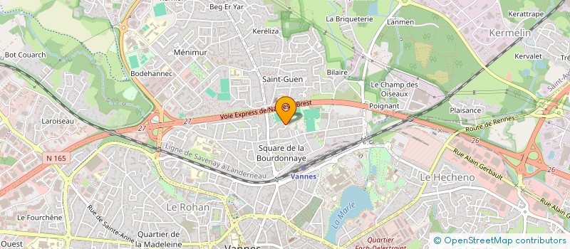 localisation de l'entreprise SCI GWENGUY à VANNES