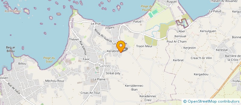 localisation de l'entreprise SCI GWENN D  SANTEC