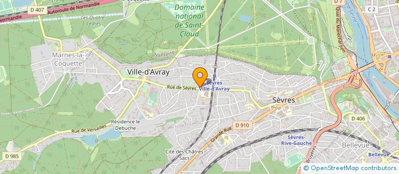 localisation de l'entreprise SCI GWENNILIS  VILLE-D'AVRAY