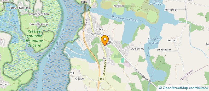 localisation de l'entreprise SCI GWENODENN FOREST  THEIX-NOYALO