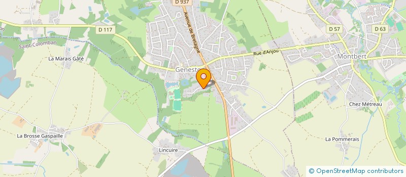 localisation de l'entreprise SCI GWESTON  GENESTON