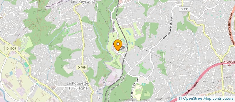 localisation de l'entreprise SCI GWLAMAUDOR à MOUGINS