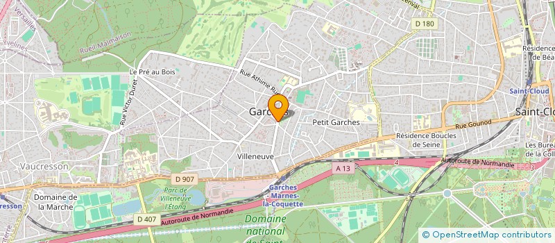 localisation de l'entreprise SCI GX4  GARCHES