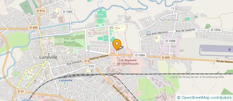 localisation de l'entreprise SCI GXY  LUNEVILLE