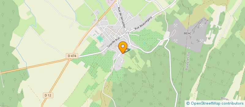 localisation de l'entreprise SCI GY BELLEVUE  GY