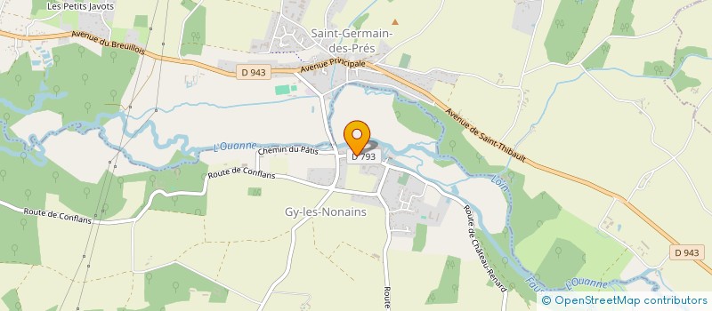 localisation de l'entreprise SCI GY D'OR à GY-LES-NONAINS