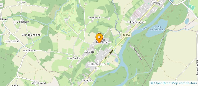 localisation de l'entreprise SCI GYD  VILLETTE-SUR-AIN