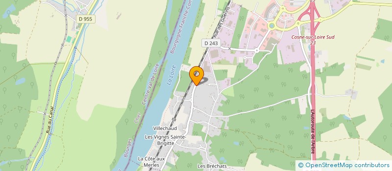 localisation de l'entreprise SCI GYEVATH F.Y à COSNE-COURS-SUR-LOIRE