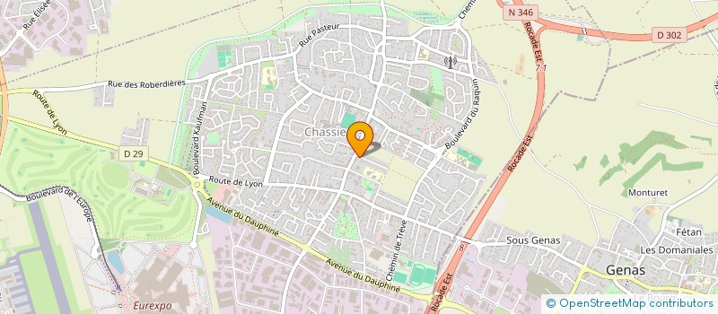 localisation de l'entreprise SCI GYLE  CHASSIEU