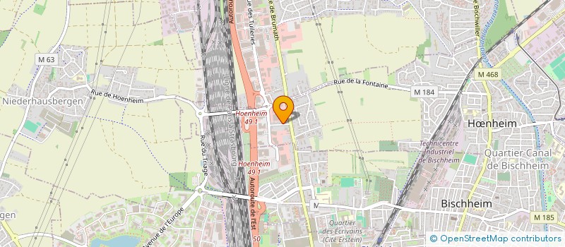 localisation de l'entreprise SCI GYM DU MOULIN 2  HNHEIM