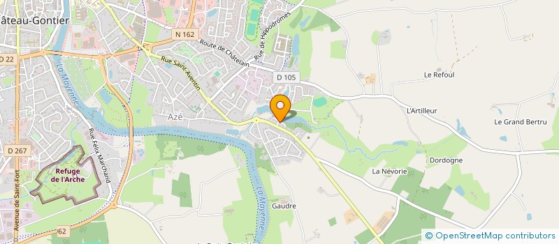 localisation de l'entreprise SCI GYMBI  CHATEAU-GONTIER-SUR-MAYENNE