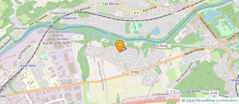 localisation de l'entreprise SCI GYMMA  MERY-SUR-OISE