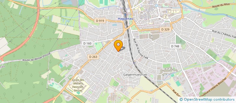 localisation de l'entreprise SCI GYMNASTIQUE  HAGUENAU