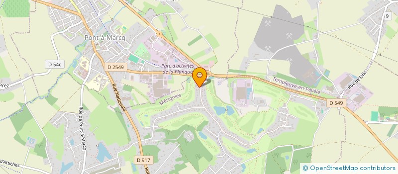 localisation de l'entreprise SCI GYNECO  MERIGNIES