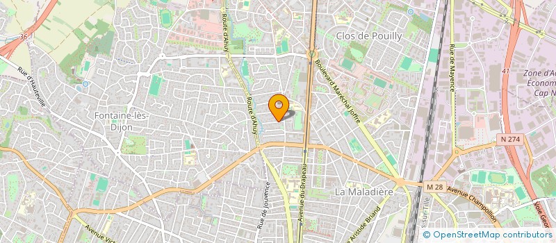 localisation de l'entreprise SCI GYNEKA à DIJON