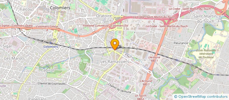 localisation de l'entreprise SCI GYNERAM à COLOMIERS