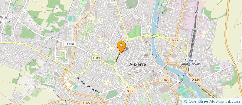 localisation de l'entreprise SCI GYNESERVICE à AUXERRE
