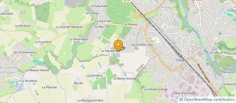 localisation de l'entreprise SCI GYNOBST  CLISSON