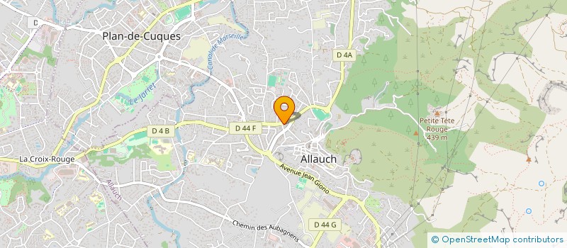 localisation de l'entreprise SCI GYPAETE  ALLAUCH