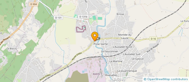 localisation de l'entreprise SCI GYRMAF  SALINDRES