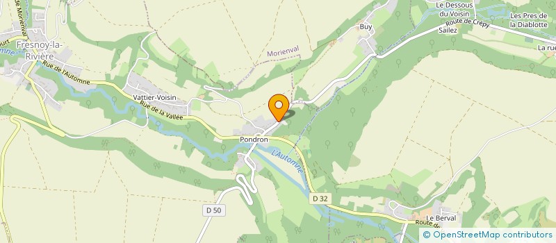 localisation de l'entreprise SCI GYS  FRESNOY-LA-RIVIERE