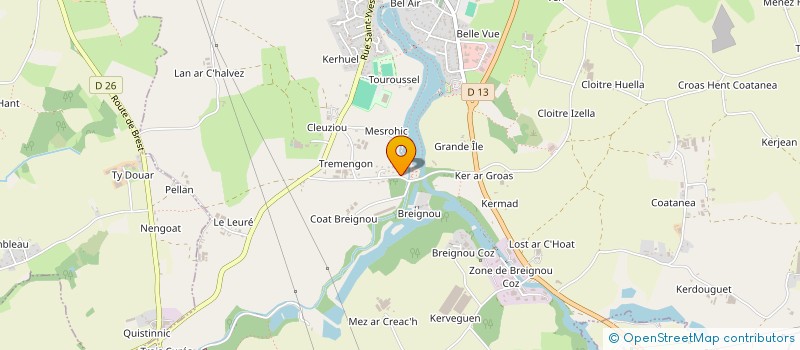 localisation de l'entreprise SCI GYTE  BOURG-BLANC