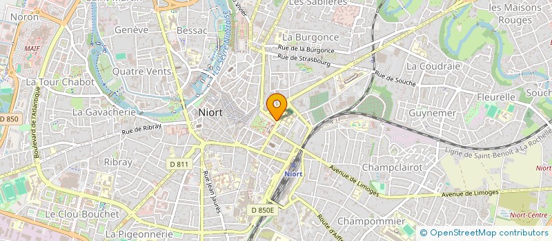 localisation de l'entreprise SCI GZ  NIORT