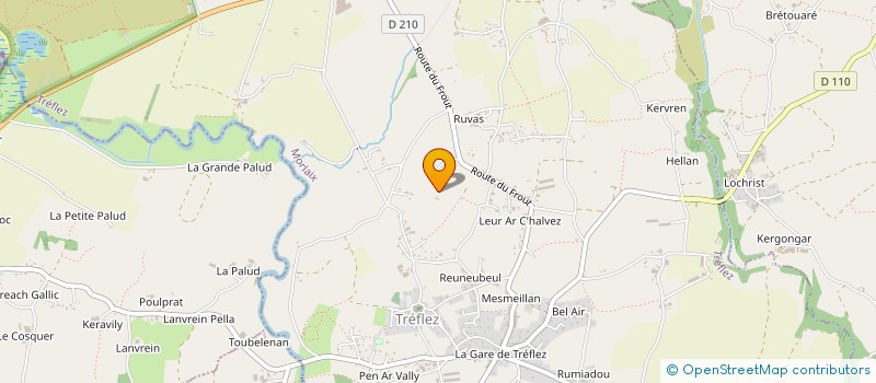 localisation de l'entreprise SCI GZENHADU  GUIPAVAS