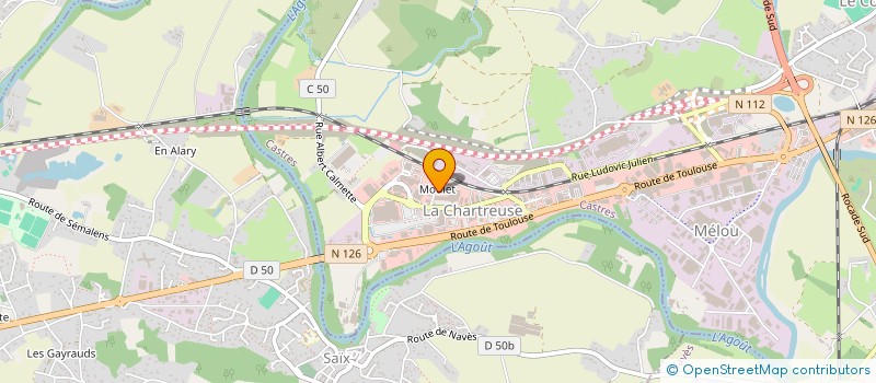 localisation de l'entreprise SCI GZL  CASTRES