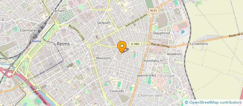 localisation de l'entreprise SCI H 2 A S à REIMS