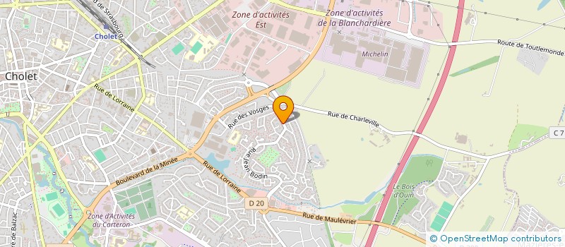 localisation de l'entreprise SCI H.2.N  CHOLET