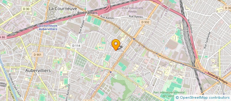 localisation de l'entreprise SCI H 2014  AUBERVILLIERS