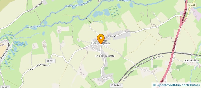 localisation de l'entreprise SCI H.A  BEUVREQUEN