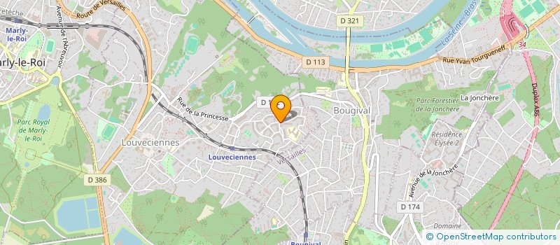 localisation de l'entreprise SCI H.A AND CO  LOUVECIENNES